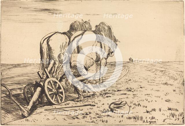 The Plow (La charrue). Creator: Alphonse Legros.