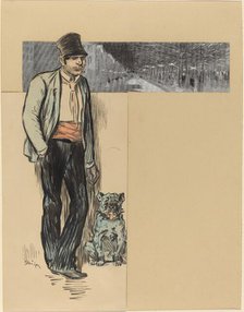 To the Village, late 19th-early 20th century. Creator: Theophile Alexandre Steinlen.