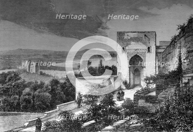 The Mezquita, Córdoba, Spain, 1849.Artist: A Bisson