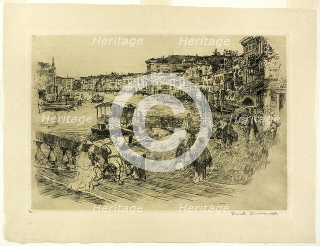 View of the Grand Canal, 1883. Creator: Frank Duveneck.