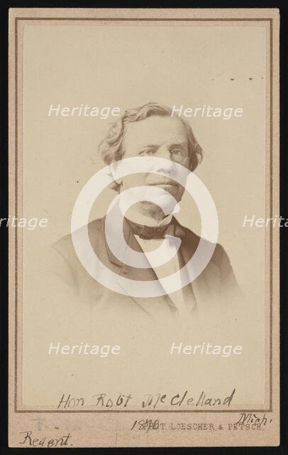 Portrait of Robert McClelland (1807-1880), 1870. Creator: Loescher & Petsch.