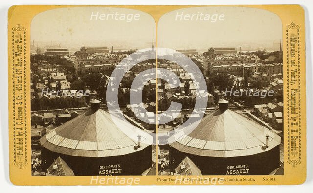 From Dome of Exposition Building, looking South, 1880/89. Creator: Henry Hamilton Bennett.