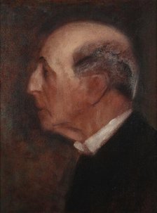 Portrait of an old man in profile (Count Traun?), 1896. Creator: Klimt, Gustav (1862-1918).