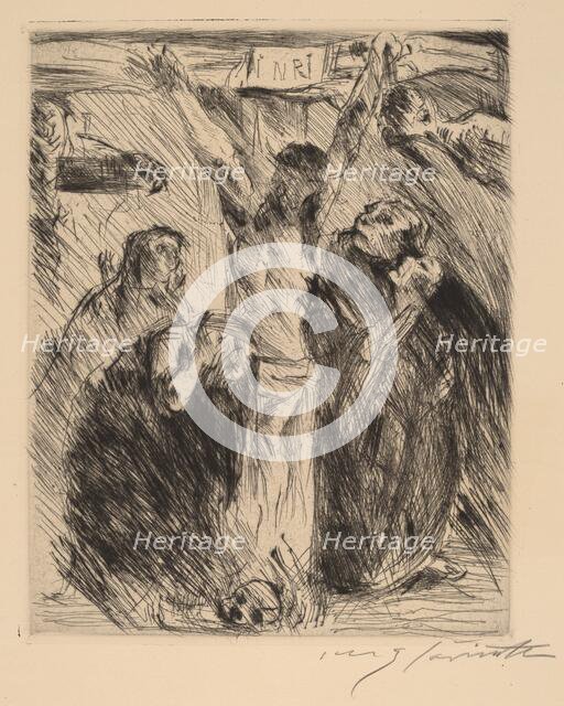 Kreuzigung, nach dem Altarbild in Tölz (Crucifixion, after the Altarpiece at Tölz), 1921-1922. Creator: Lovis Corinth.