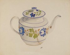 Teapot, c. 1938. Creator: Edward White.