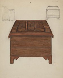 Desk, c. 1940. Creator: Edna C. Rex.