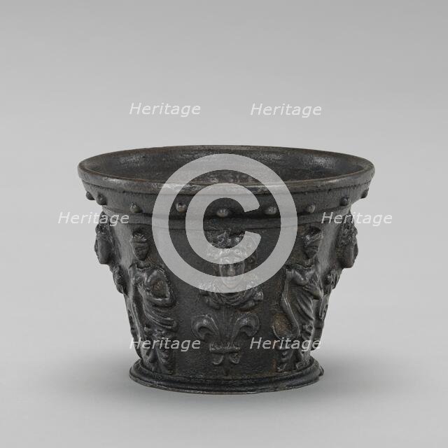 Mortar with Busts and Draped Venus Figures, c. 1600. Creator: Unknown.