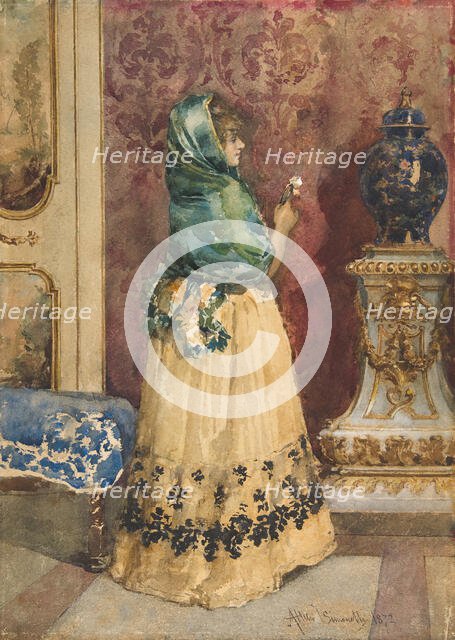 The Miniature, ca. 1863-1925. Creator: Attilio Simonetti.