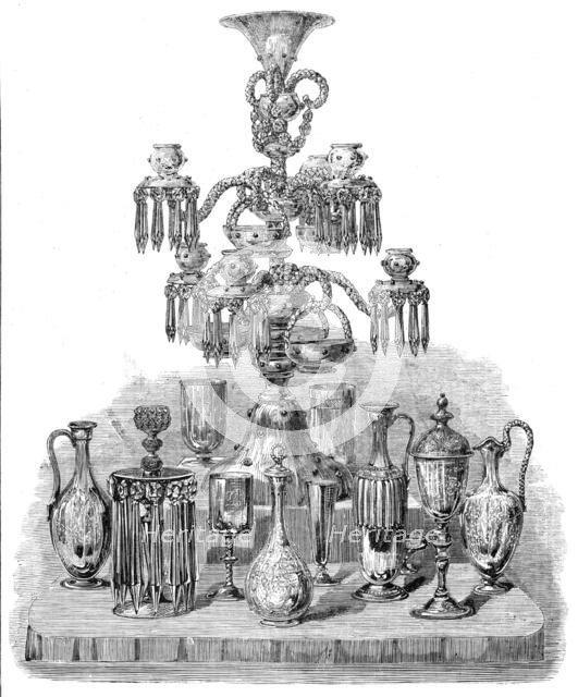 The International Exhibition: group of glass by Powell and Sons, 1862. Creator: Unknown.