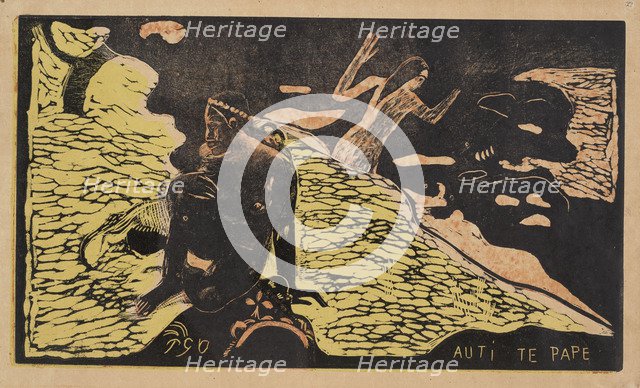 Auti Te Pape (Women at the River) From the Series Noa Noa, 1893-1894. Artist: Gauguin, Paul Eugéne Henri (1848-1903)