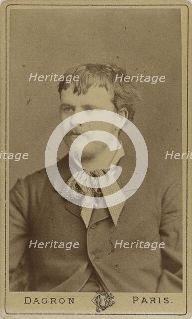 Portrait of the painter Jules Bastien-Lepage (1848-1884), c. 1875. Creator: Dagron, Prudent René-Patrice (1819-1900).