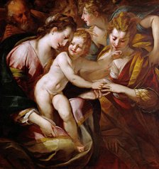 The Mystical Marriage of Saint Catherine, c. 1616-1618. Creator: Procaccini, Giulio Cesare (1574-1625).