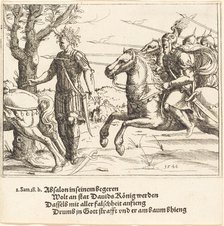 Absalom Slain by Joab, 1548. Creator: Augustin Hirschvogel.
