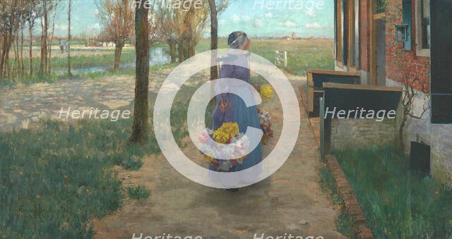 Flower Girl in Holland, 1887. Creator: George Hitchcock.