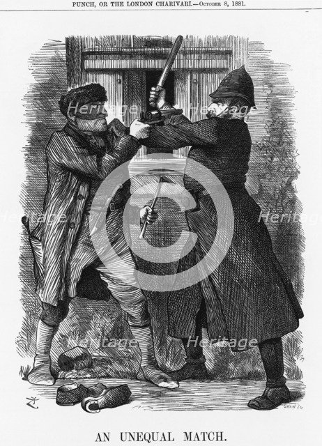 'An Unequal Match', 1881. Artist: Joseph Swain