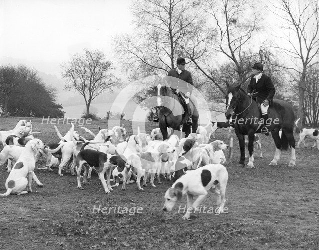 Surrey Union fox-hunters, c1960s.