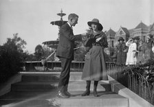 Edwards, Russell T., with Helen Tew, Girl Scout, 1917. Creator: Harris & Ewing.