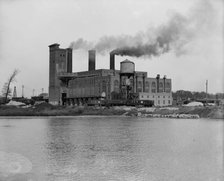 Edison Electric plant [Detroit Edison Company], Detroit, Mich., between 1900 and 1910. Creator: William H. Jackson.