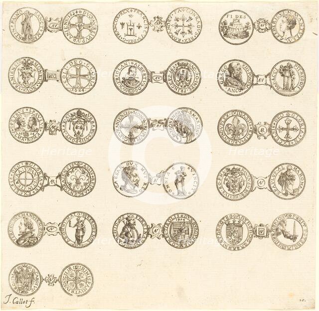 Coins [plate 10]. Creator: Jacques Callot.