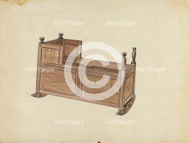 Cradle, c. 1953. Creator: Unknown.