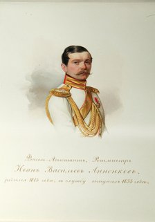 Portrait of Ivan Vasilyevich Annenkov (1814-1887) (From the Album of the Imperial Horse Guards), 1846-1849. Artist: Hau (Gau), Vladimir Ivanovich (1816-1895)