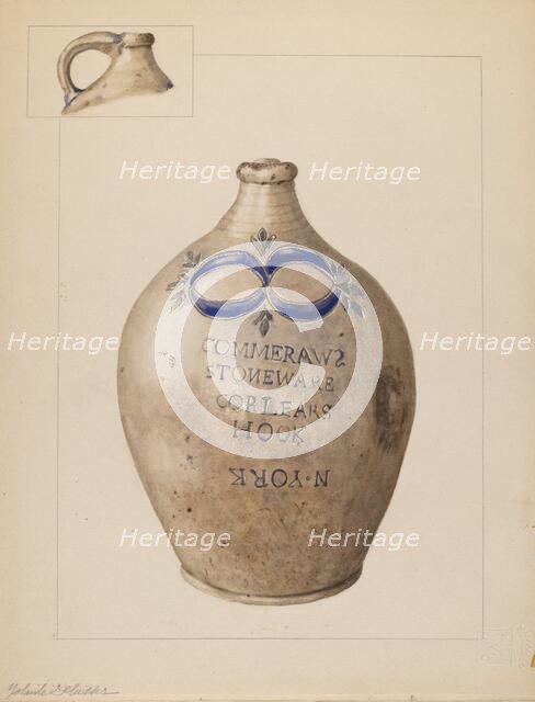 Jug, c. 1937. Creator: Yolande Delasser.