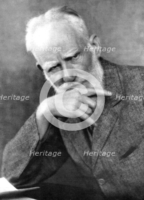 George Bernard Shaw (1856-1950), Irish author, early 20th century. Artist: Unknown