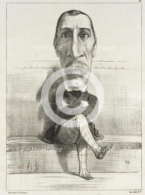Buvignier, 1849. Creator: Honore Daumier.