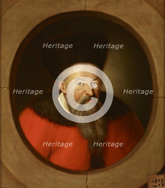 Portrait of Prince Konstanty Ostrogski (1460-1533), Castellan of Vilnius, Grand..., after 1785. Creator: Friedrich Kloss.