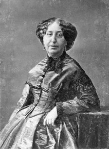 George Sand, French novelist and early feminist, c1845-1876. Artist: Unknown