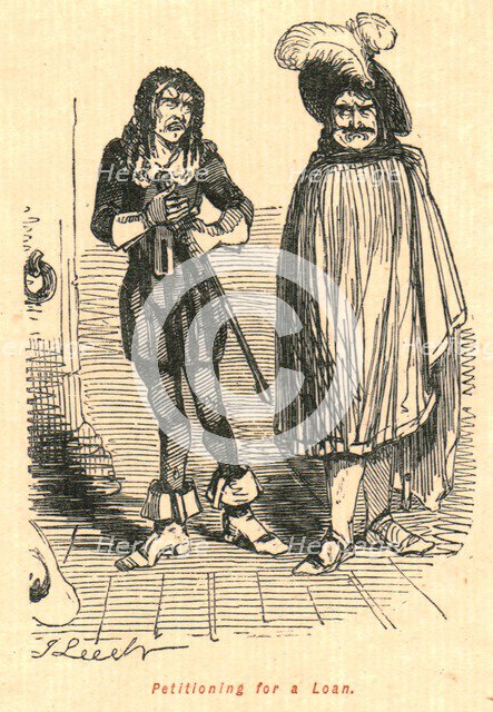 'Petitioning for a Loan', 1897. Creator: John Leech.