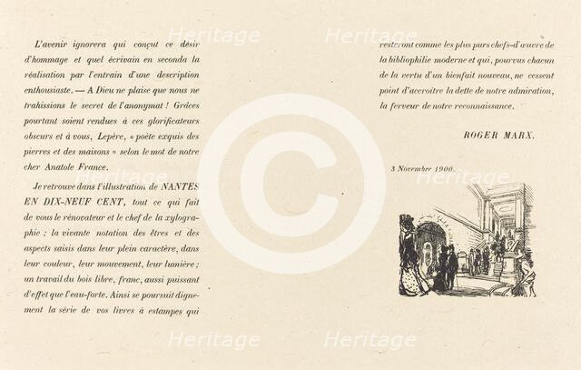 Preface, published 1900. Creator: Auguste Lepere.