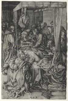 The Death of the Virgin. Creator: Martin Schongauer (German, c.1450-1491).