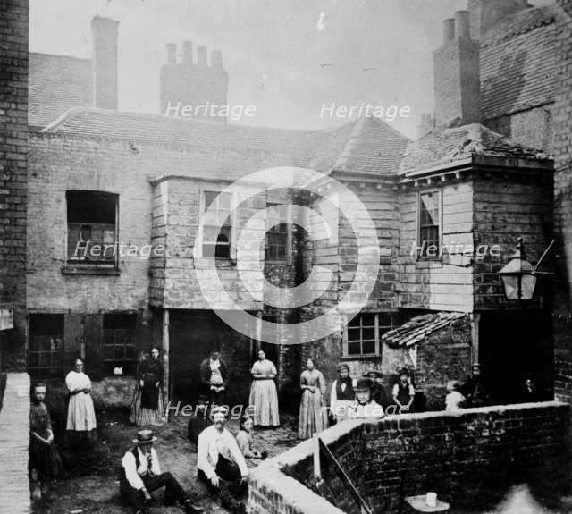 Market Court, Kensington High Street, London, c1895. Artist: Unknown