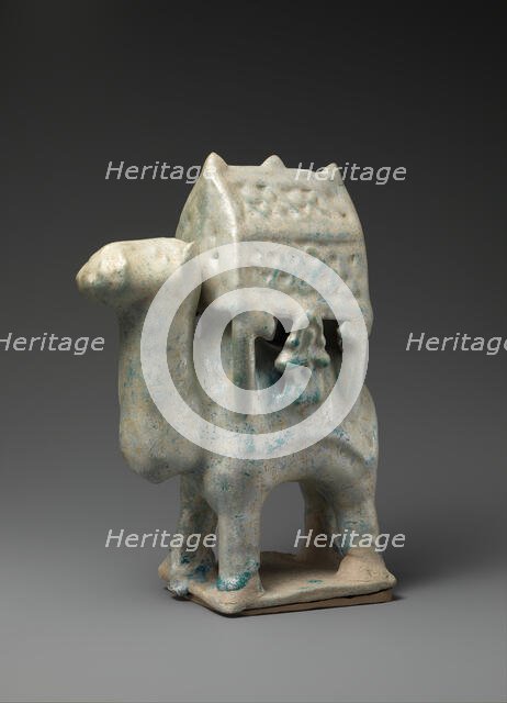 Figurine in the Form of a Camel Carrying a Palanquin and Two Riders, 12th-early 13th century. Creator: Unknown.
