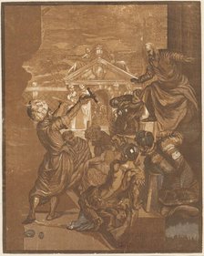 The Miracle of Saint Mark (right side), c. 1740. Creator: John Baptist Jackson.