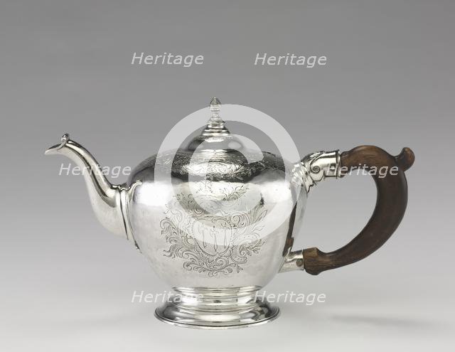 Teapot, c. 1755-1760. Creator: Nathaniel Hurd (American, 1730-1778).