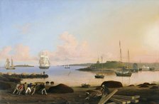 The Fort and Ten Pound Island, Gloucester, Massachusetts, 1847. Creator: Fitz Hugh Lane.