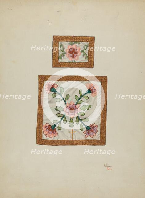 Burse and Chalice Veil, c. 1940. Creators: Josephine C. Romano, Hal Blakeley.