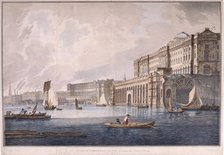 Somerset House, London, 1791. Artist: Joseph Constantine Stadler