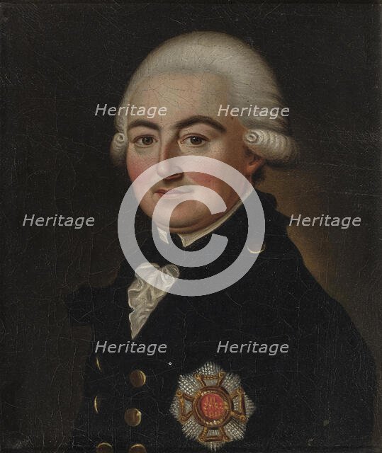 Portrait of George I, Prince of Waldeck and Pyrmont (1747-1813), 1824. Creator: Maul, Friedrich Wilhelm (1780-1852).