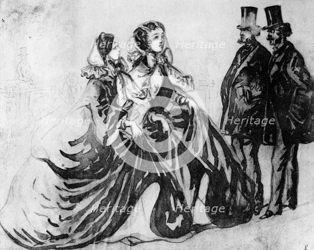 'The Encounter', (1930).Artist: Constantin Guys