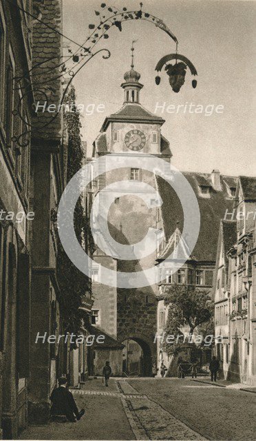 'Rothenburg o. d. T. - Weisser Turm', 1931. Artist: Kurt Hielscher.