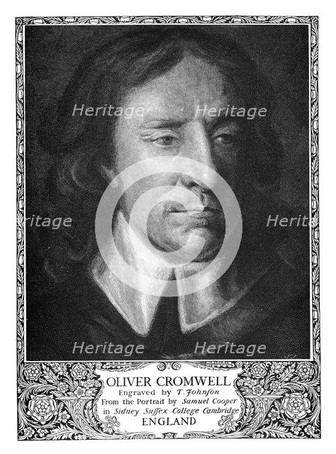 Oliver Cromwell (1599-1658), Lord Protector of England, 1899. Creator: T Johnson.