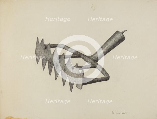 Oven Scraper, c. 1940. Creator: Maurice Van Felix.