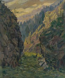 Juránová Valley, around 1939. Creator: Gustav Mally.