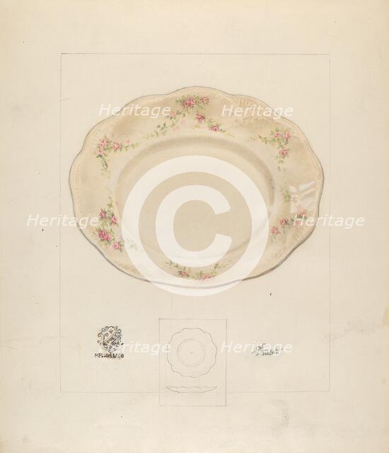 Dinner Plate, c. 1937. Creator: Joseph Sudek.