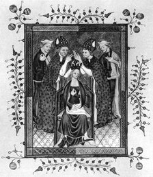 'The Crowning of a Queen', late 14th century (1937). Artist: Unknown