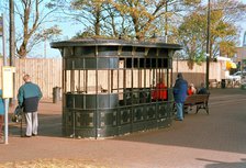 Tram shelter beside the Pharos, Fleetwood, Lancashire, 1999. Artist: P Williams