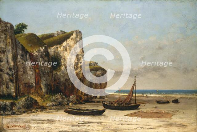 Beach in Normandy, c. 1872/1875. Creator: Gustave Courbet.